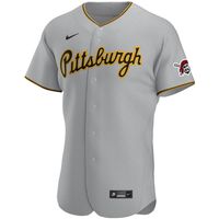 Men's Nike Gray Pittsburgh Pirates Road Authentic Team Jersey