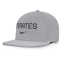 Men's Nike Gray Pittsburgh Pirates True Performance Fitted Hat