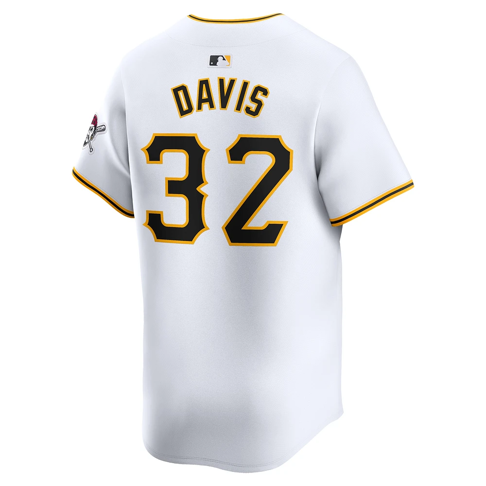 Maillot de joueur Nike Henry Davis blanc Pittsburgh Pirates Home Limited pour homme