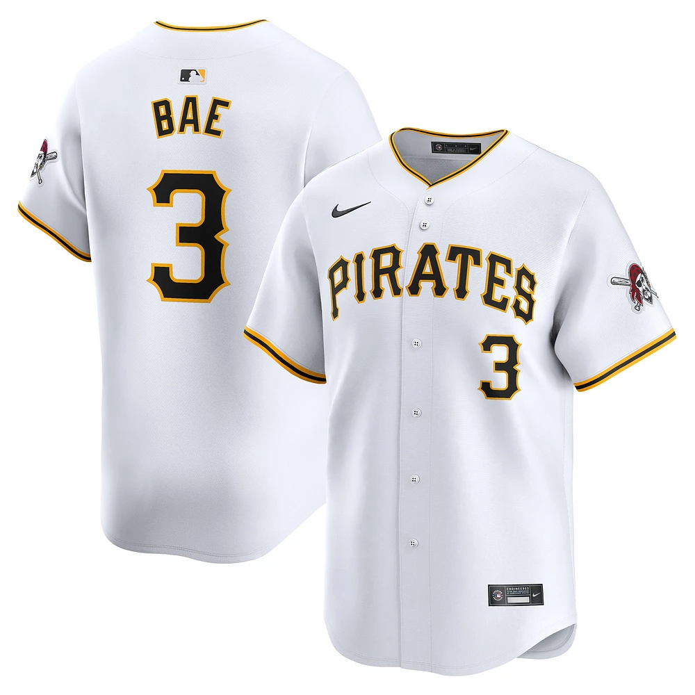 Men's Nike Ji-Hwan Bae White Pittsburgh Pirates Home Limited Player Jersey