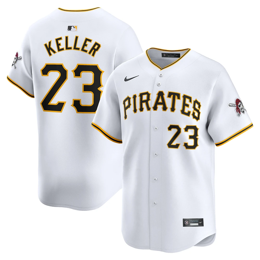 Maillot de joueur Nike Mitch Keller blanc Pittsburgh Pirates Home Limited pour homme