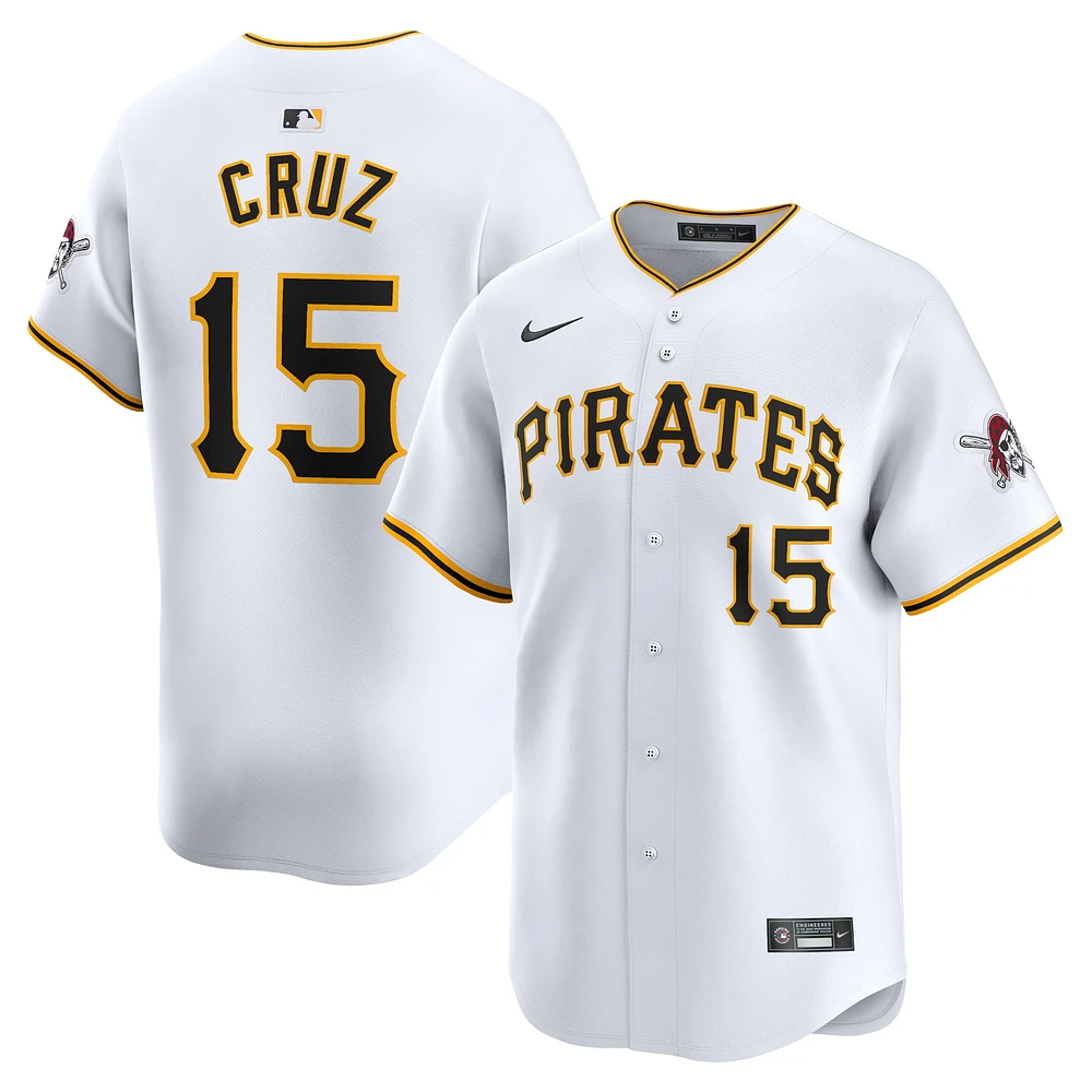 maillot Nike Oneil Cruz pour homme, blanc, Pittsburgh Pirates, de joueur limité à domicile