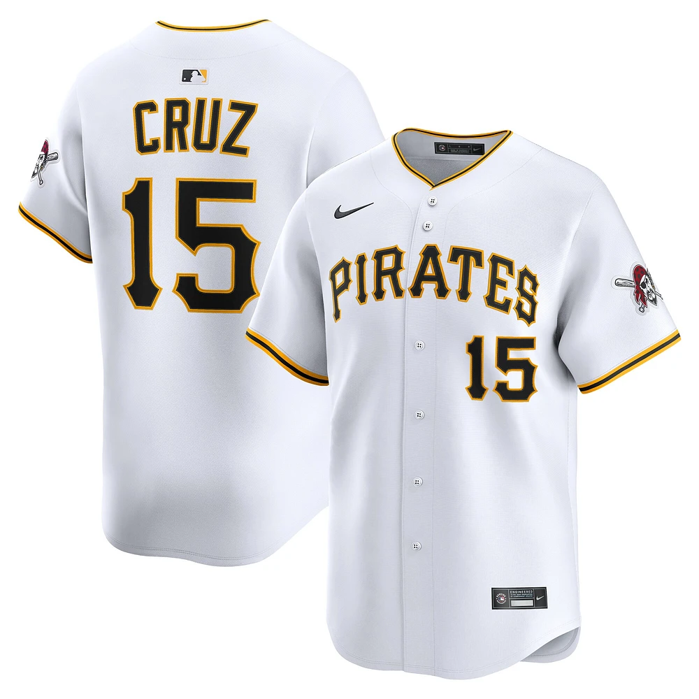 Maillot de joueur alternatif Nike Oneil Cruz pour homme, blanc, Pirates Pittsburgh, édition limitée