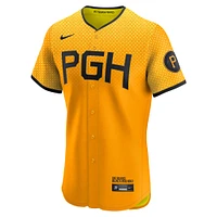 Men's Nike Roberto Clemente Gold Pittsburgh Pirates City Connect Elite Player Jersey