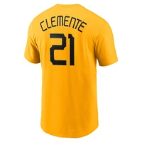 T-shirt Nike Roberto Clemente Gold Pittsburgh Pirates City Connect avec nom et numéro pour homme