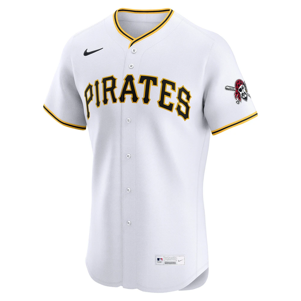 Maillot Nike blanc domicile Elite des Pirates de Pittsburgh pour homme