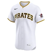 Maillot Nike blanc domicile Elite des Pirates de Pittsburgh pour homme
