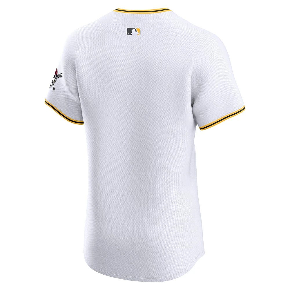 Maillot Nike blanc domicile Elite des Pirates de Pittsburgh pour homme