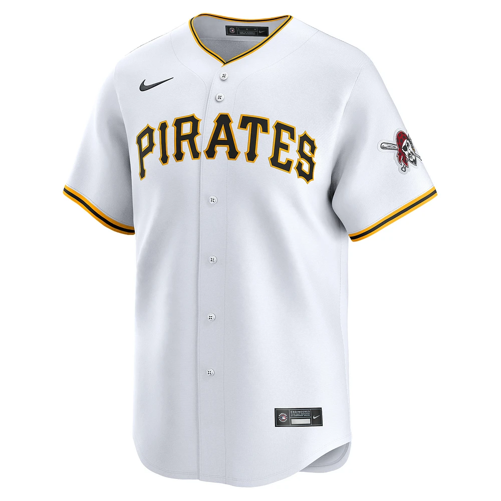 Maillot Nike pour homme blanc Pittsburgh Pirates Domicile Limited