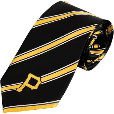 Pittsburgh Pirates Woven Poly Striped Tie