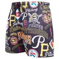 Men's Pro Standard Black Pittsburgh Pirates Toss Logo Woven Shorts