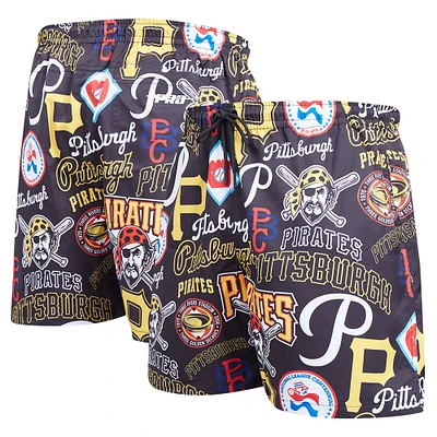 Short tissé noir Pro Standard des Pirates de Pittsburgh pour hommes