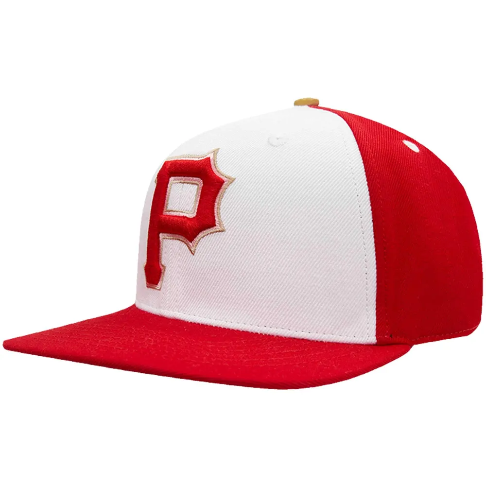 Men's Pro Standard  White/Red Pittsburgh Pirates Strawberry Ice Cream Drip Snapback Hat