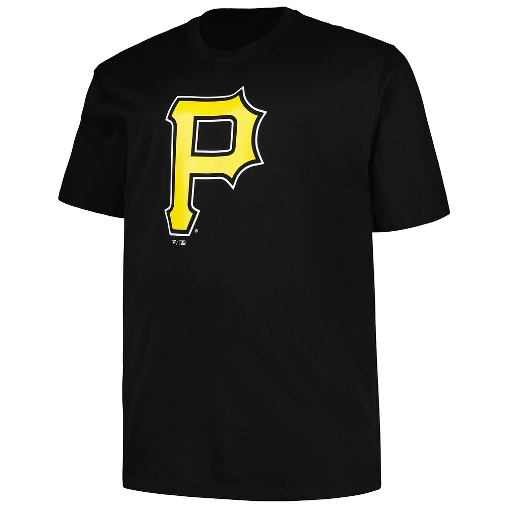 Men's Profile Black Pittsburgh Pirates Big & Tall #1 Dad T-Shirt