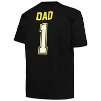 Men's Profile Black Pittsburgh Pirates Big & Tall #1 Dad T-Shirt