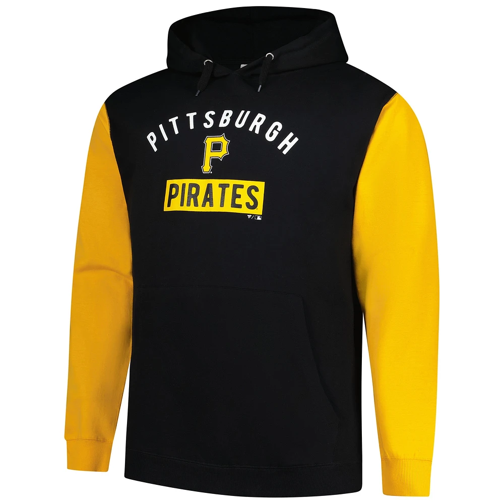 Men's Profile Paul Skenes Black Pittsburgh Pirates Big & Tall Fleece Pullover Hoodie