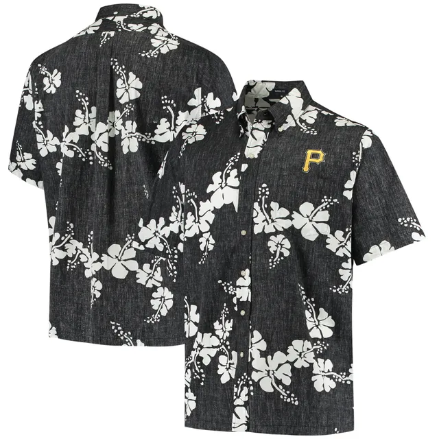 Men's Pittsburgh Pirates Reyn Spooner White Aloha Button-Down Shirt