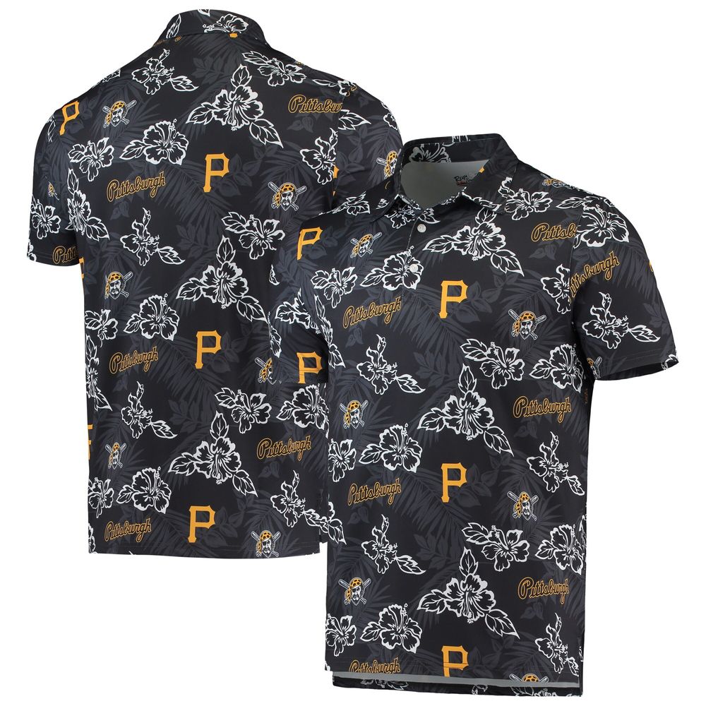 Men's Reyn Spooner Black Pittsburgh Pirates Performance Polo