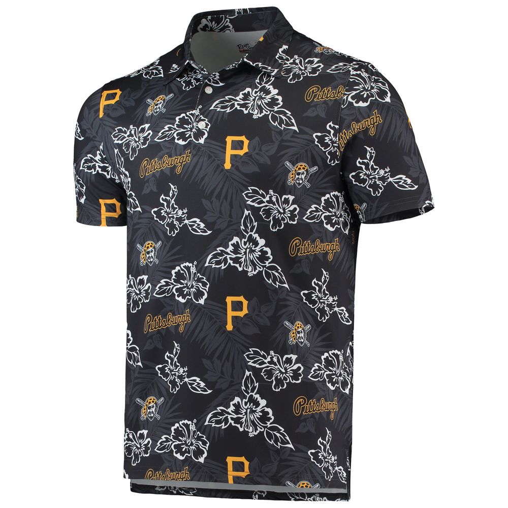 Men's Reyn Spooner Black Pittsburgh Pirates Performance Polo