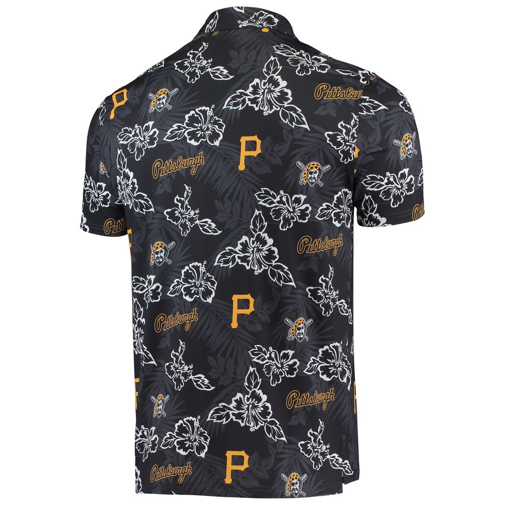 Men's Reyn Spooner Black Pittsburgh Pirates Performance Polo