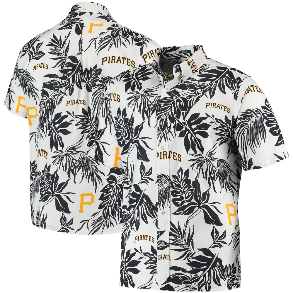 Chemise boutonnée Aloha des Pirates de Pittsburgh pour homme Reyn Spooner blanche