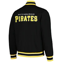 Men's Starter Black Pittsburgh Pirates Secret Weapon Full-Snap Jacket