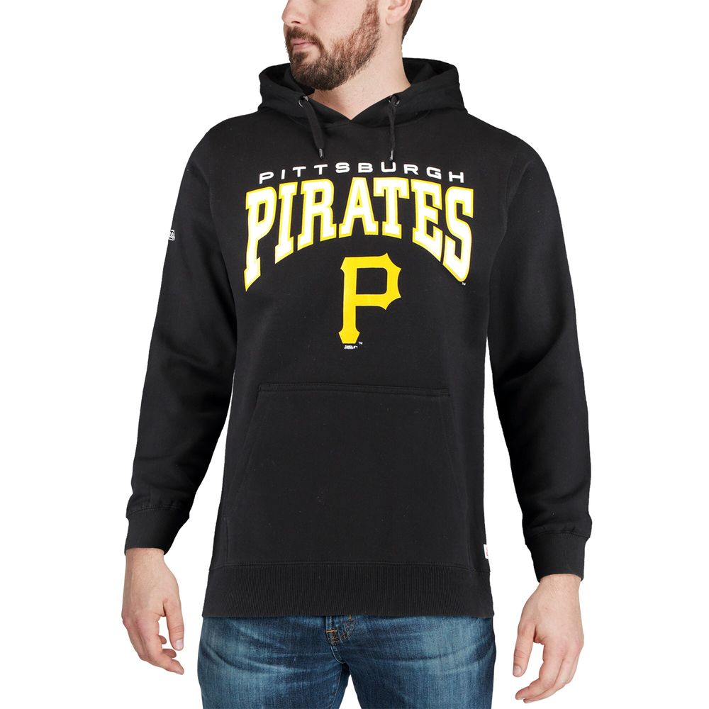 Pittsburgh Pirates Jersey Pullover Muscle Hoodie - Black