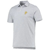 Men's Vineyard Vines Gray Pittsburgh Pirates Heathered Winstead Sankaty Polo