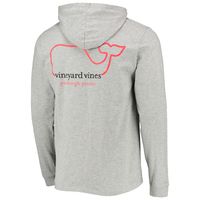 Men's Vineyard Vines Heathered Gray Pittsburgh Pirates Logo Hoodie Long Sleeve T-Shirt