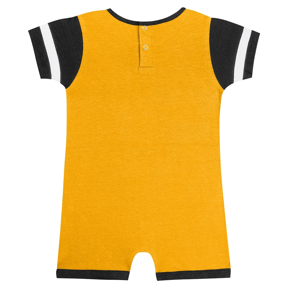 Newborn & Infant Fanatics Gold Pittsburgh Pirates Fast Pitch Romper