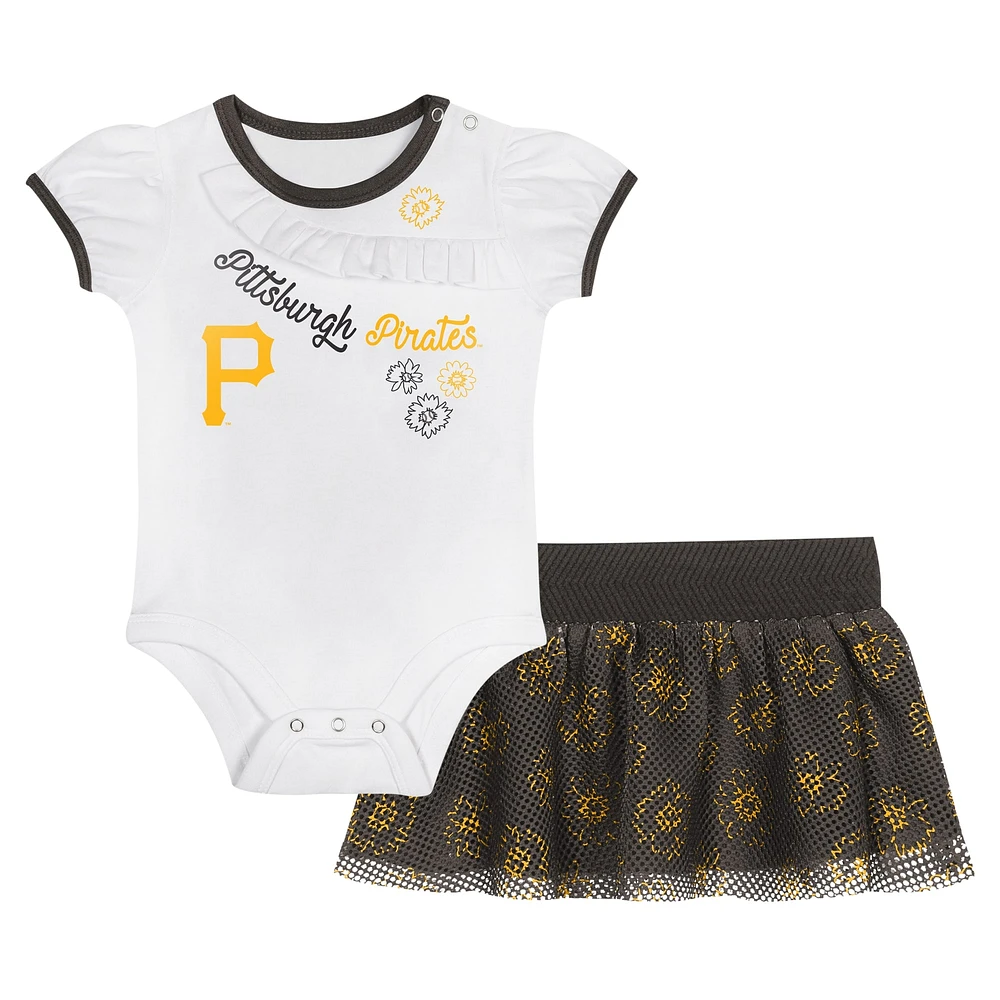 Ensemble body et jupe Sweet Pirates de Pittsburgh pour nouveau-nés nourrissons