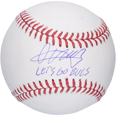 Baseball dédicacé par Oneil Cruz des Pirates de Pittsburgh avec l'inscription « Let's Go Bucs »
