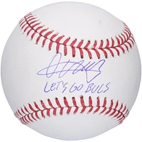 Baseball dédicacé par Oneil Cruz des Pirates de Pittsburgh avec l'inscription « Let's Go Bucs »