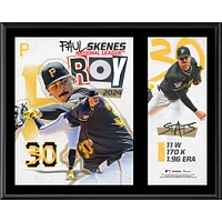Paul Skenes Pittsburgh Pirates 12" x 15" 2024 National League Rookie of the Year Award Sublimated Plaque