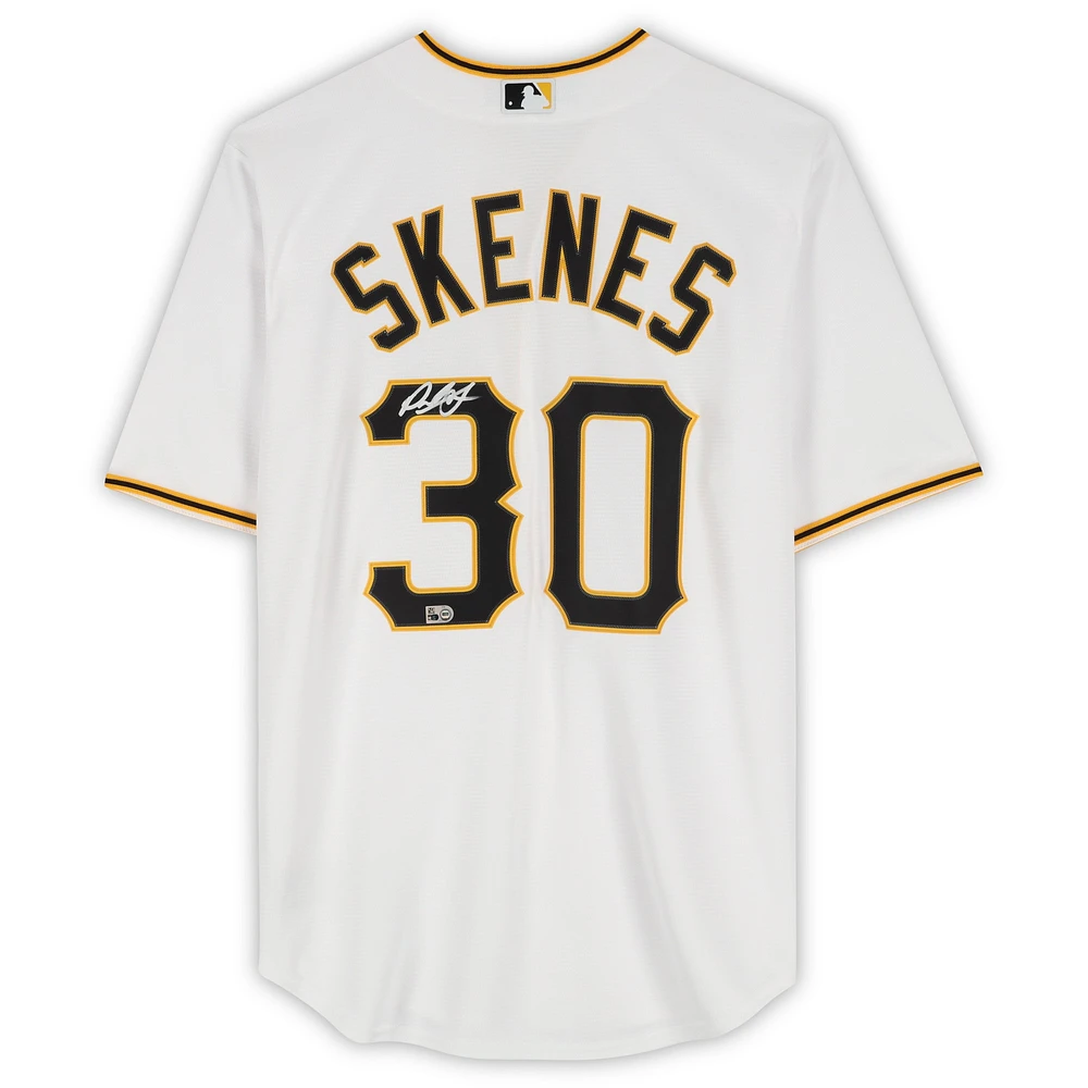 Paul Skenes Pittsburgh Pirates Autographed White Nike Replica Jersey