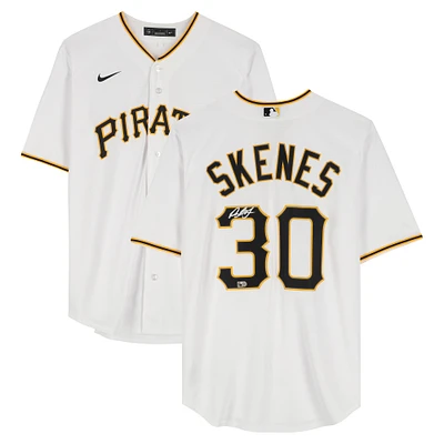 Paul Skenes Pittsburgh Pirates Autographed White Nike Replica Jersey