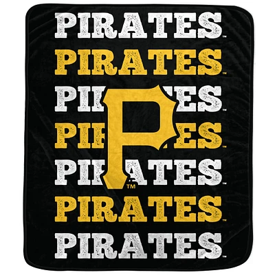 Couverture en peluche avec logo Pegasus Pittsburgh Pirates 60'' x 70''