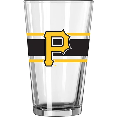 Pirates de Pittsburgh 16 oz. Verre à pinte à rayures