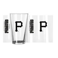 Pirates de Pittsburgh 16 oz. Verre à pinte Team Wordmark Game Day