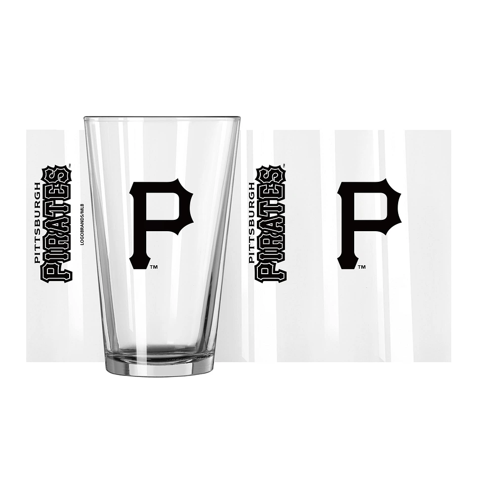 Pirates de Pittsburgh 16 oz. Verre à pinte Team Wordmark Game Day