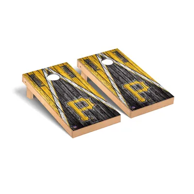 Pittsburgh Pirates 2' x 4' Weathered Cornhole Board Set