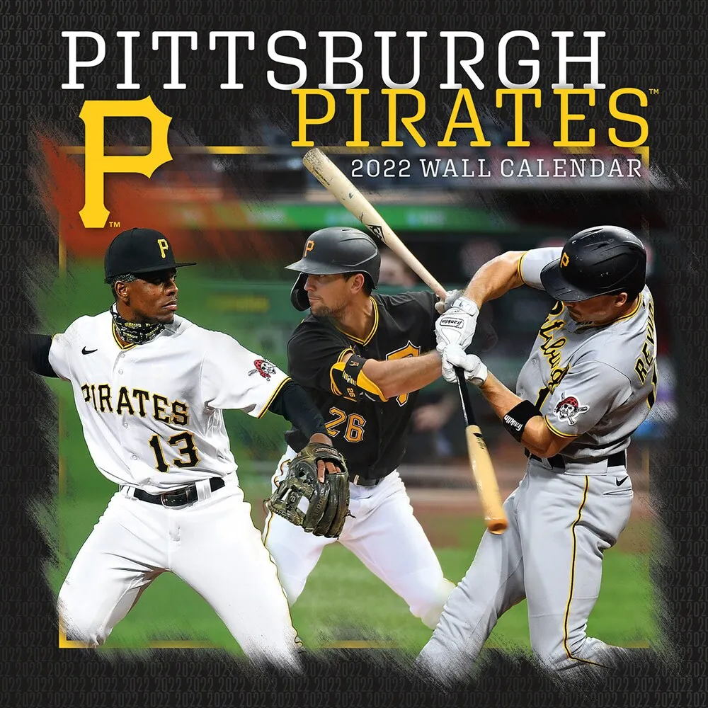 Calendrier mural 2022 des Pirates de Pittsburgh