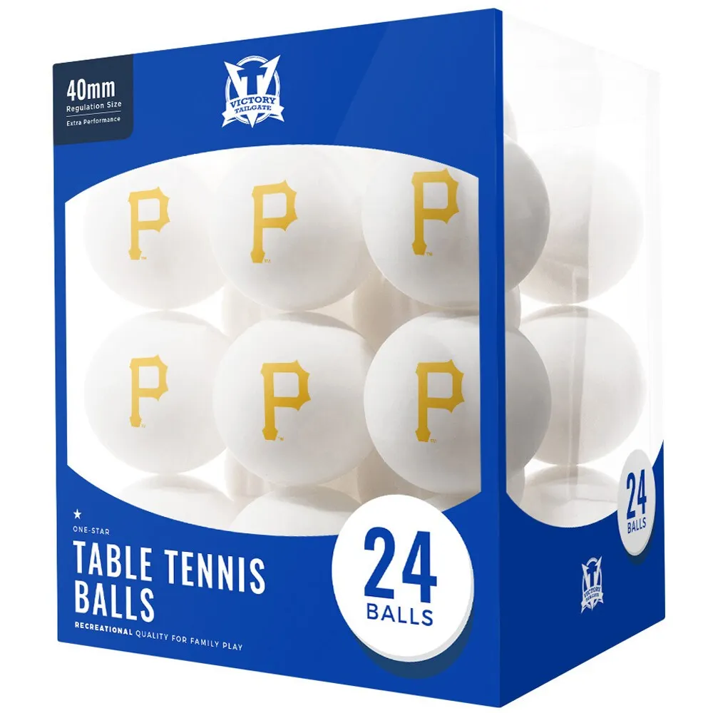 Lids Pittsburgh Pirates 24-Count Logo Table Tennis Balls