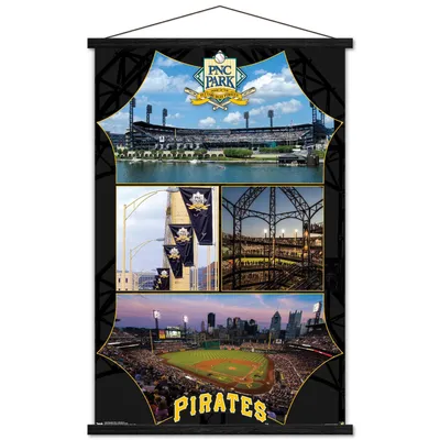 Pittsburgh Pirates 17 x 26 PNC Park Clemente Bridge Minimalist Art Giclee Print