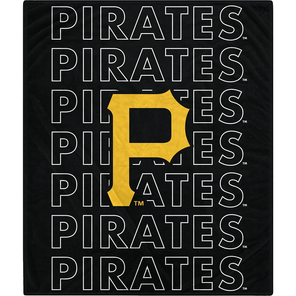 Couverture légère Echo Wordmark 60" x 70" Pirates de Pittsburgh