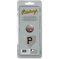 Porte-clés en terre des Pirates de Pittsburgh - Rempli de terre utilisée lors d'un match à domicile