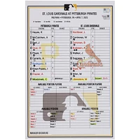 Carte de composition des Pirates de Pittsburgh lors du match contre les Cardinals de Saint-Louis, le 7 avril 2025