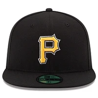 Pittsburgh Pirates New Era Authentic Collection On Field 59FIFTY - Fitted Structured Hat Black