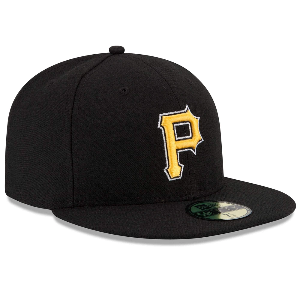 Pittsburgh Pirates New Era Authentic Collection On Field 59FIFTY - Fitted Structured Hat Black