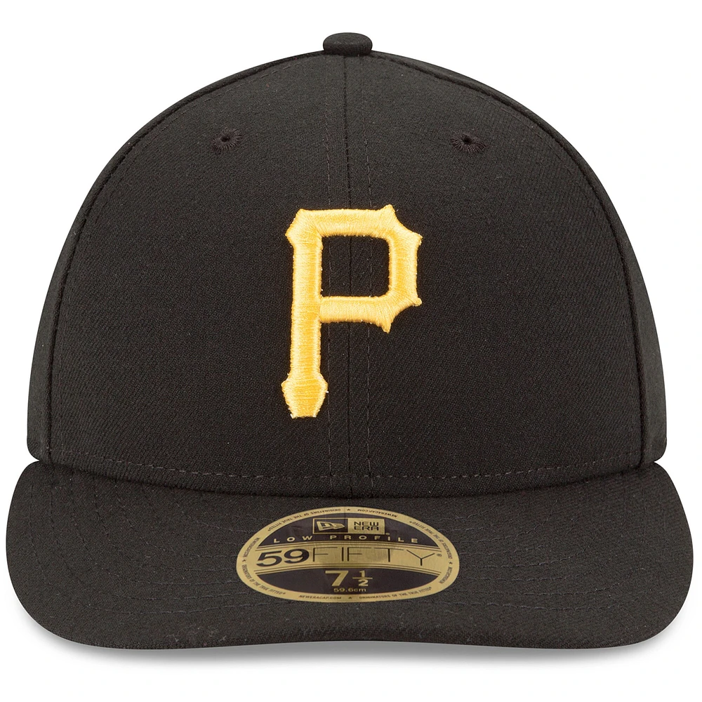Pittsburgh Pirates New Era Home Authentic Collection On-Field Low Profile 59FIFTY - Fitted Hat Black
